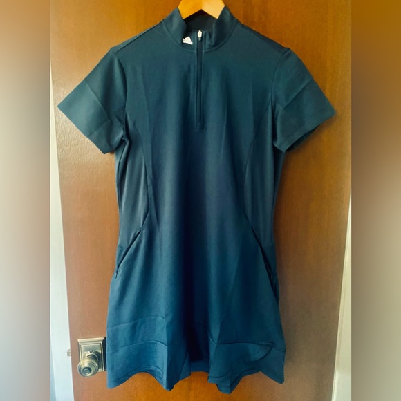 Adidas Sport Frill Hem Dress Blue M NWOT - Picture 4 of 12